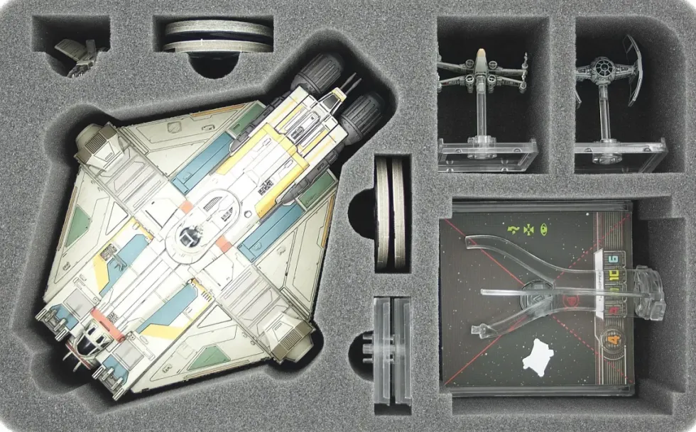 Foam Tray for Star Wars X-WING Ghost, 2 Ships and Accessories