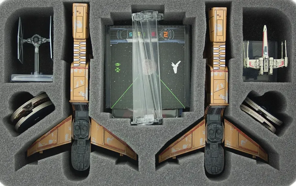 Foam Tray for Star Wars X-WING 2 x Hounds Tooth plus 2 Ships