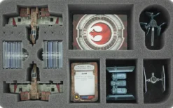 Foam Tray for Star Wars X-WING 2 x K-Wing, 3 Ships, Dials, Cards and more