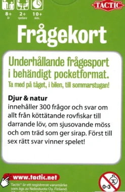Frågekort: Djur & Natur