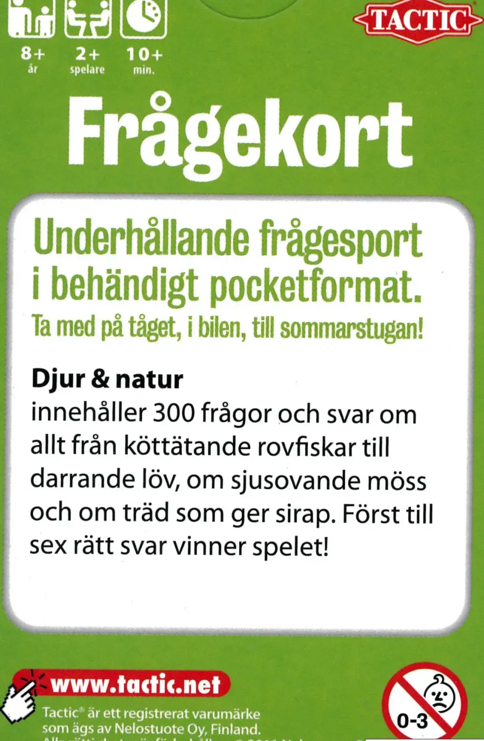 Frågekort: Djur & Natur