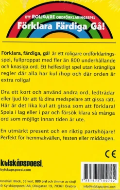 Förklara, färdiga, gå!