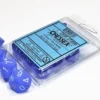 Frosted - Blue/White - d10, 10 st
