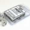 Frosted - Clear/Black - d10, 10 st