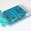 Frosted - Teal/White - d10, 10 st