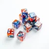 Gamegenic: Galaxy Series - Mars - d6, 12 stycken (16 mm, prickar)