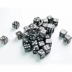 Gamegenic: Galaxy Series - Moon - d6, 36 stycken (12 mm, prickar)