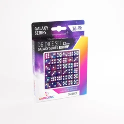 Gamegenic: Galaxy Series - Nebula - d6, 36 stycken (12 mm, prickar)