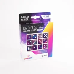 Gamegenic: Galaxy Series - Nebula - d6, 12 stycken (16 mm, prickar)