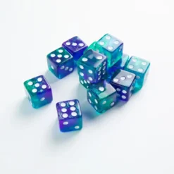 Gamegenic: Galaxy Series - Neptune - d6, 12 stycken (16 mm, prickar)