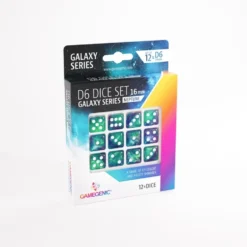 Gamegenic: Galaxy Series - Neptune - d6, 12 stycken (16 mm, prickar)