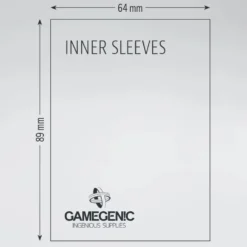 GameGenic: INNER Sleeves - Clear (64 x 89 mm) - 100 st