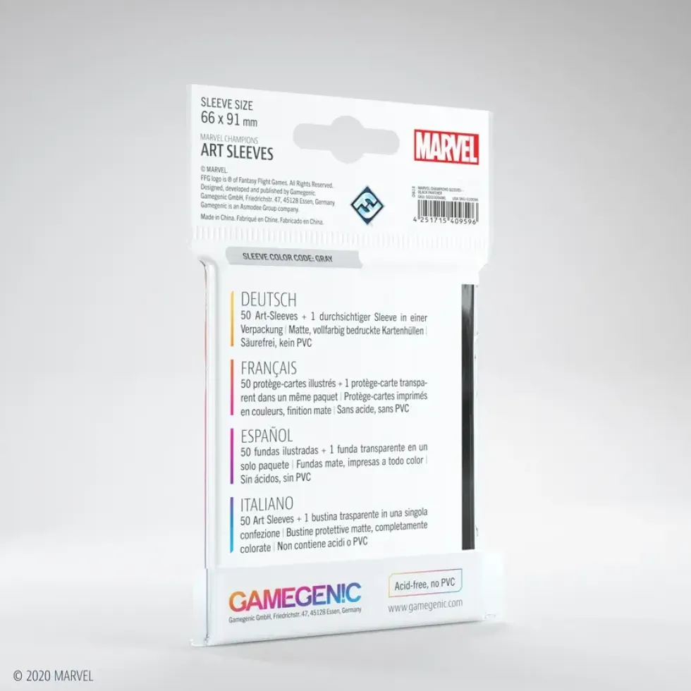 GameGenic: Marvel Champions Art Sleeves - Black Panther