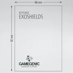 GameGenic: MATTE Board Game Sleeves - Clear Exoshields (66 x 92 mm) - 40 st