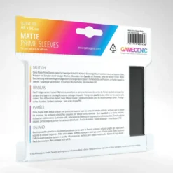 GameGenic: MATTE Prime Sleeves - Black (66 x 91 mm) - 100 st