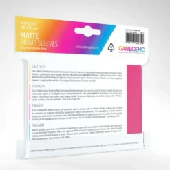 GameGenic: MATTE Prime Sleeves - Pink (66 x 91 mm) - 100 st