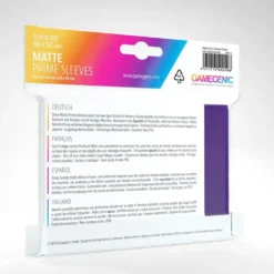 GameGenic: MATTE Prime Sleeves - Purple (66 x 91 mm) - 100 st