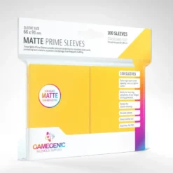 GameGenic: MATTE Prime Sleeves - Yellow (66 x 91 mm) - 100 st