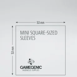 GameGenic: PRIME Board Game Sleeves - Mini Square (53 x 53 mm) - 50 st