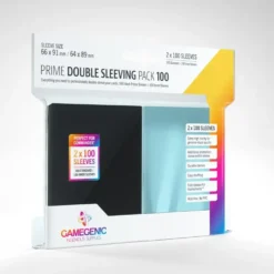 GameGenic: PRIME Double Sleeving Pack 100 (Inner: 64 x 89 mm + Prime: 66 x 91 mm)