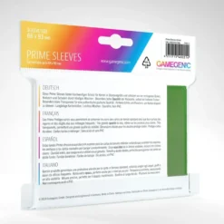 GameGenic: PRIME Sleeves - Green (66 x 91 mm) - 100 st