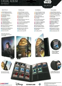Gamegenic - Star Wars: Unlimited 18P Album - Leia Organa/Jabba the Hutt