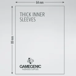 GameGenic: Thick Inner Sleeves (64 x 99 mm) - 50 st