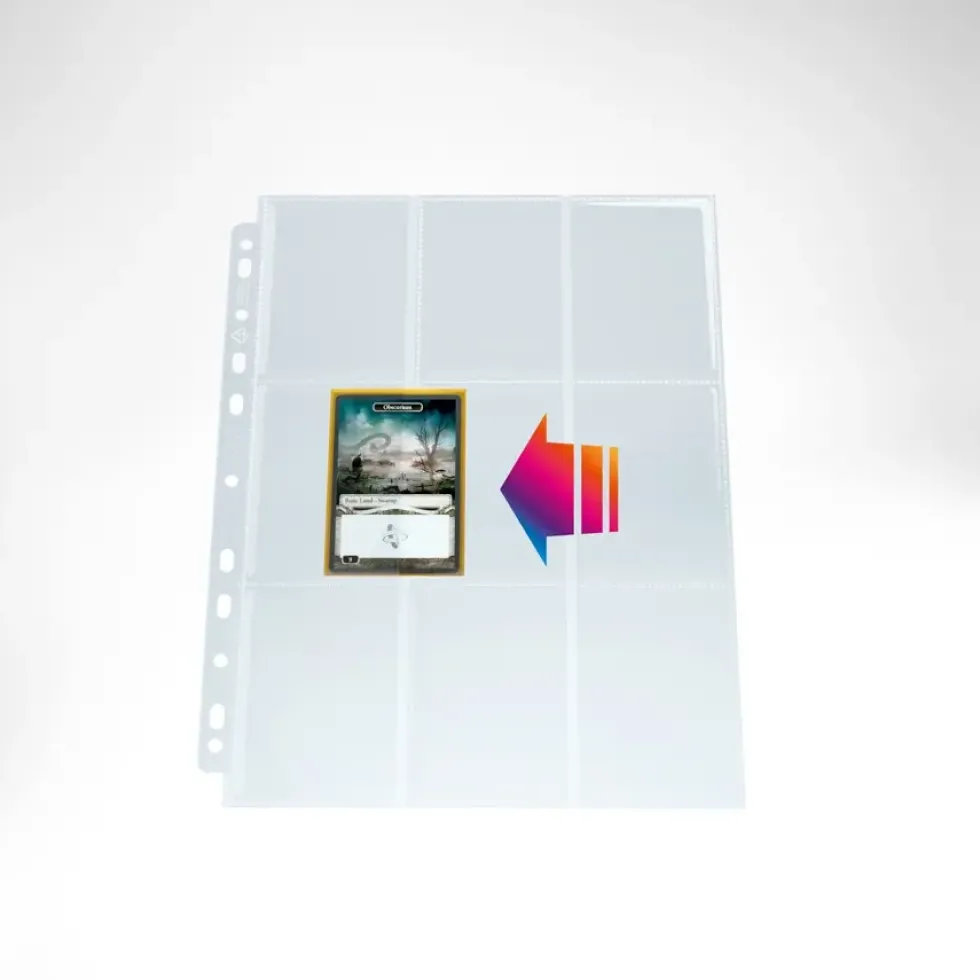 GameGenic: ULTRASONIC 9-Pocket Pages DISPLAY - Clear (Side-Loading) 50st