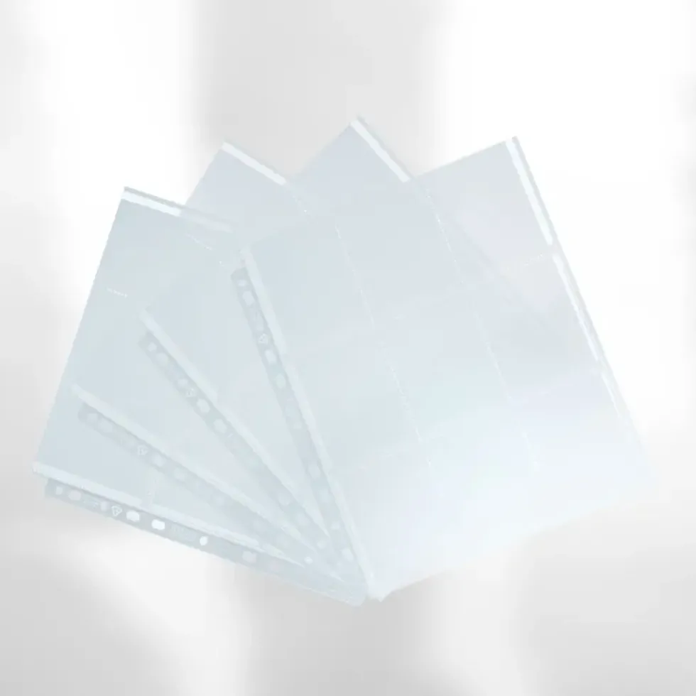 GameGenic: ULTRASONIC 9-Pocket Pages - Clear (Top-Loading) 10st
