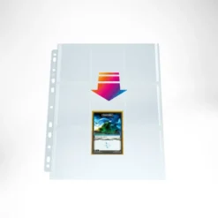 GameGenic: ULTRASONIC 9-Pocket Pages - Clear (Top-Loading) 10st