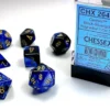 Gemini - Black-Blue/Gold - Dice set