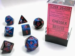 Gemini - Black-Starlight/Red - Dice set