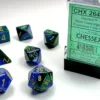 Gemini - Blue-Green/Gold - Dice set