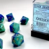 Gemini - Blue-Teal/Gold- Dice set