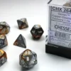 Gemini - Copper-Steel/White - Dice set