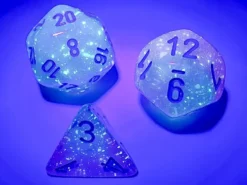 Gemini - Gel Green-Pink/Blue - Dice set