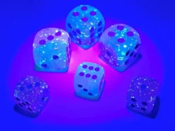 Gemini - Gel Green-Pink/Blue - d6, 36 st (12 mm, prickar)