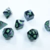 Gemini Mini Polyhedral Black-Grey/Green 7-Die Set