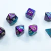 Gemini Mini-Polyhedral Purple-Teal/Gold 7-Die Set