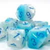 Gemini - Pearl Turquoise-White/Blue - d10, 10 st