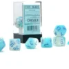 Gemini - Pearl Turquoise-White/Blue - Dice set