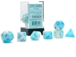 Gemini - Pearl Turquoise-White/Blue - Dice set