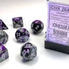 Gemini - Purple-Steel/White - Dice set