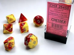 Gemini - Red-Yellow/Silver - Dice set