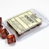 Glitter - Ruby/Gold - d10, 10 st