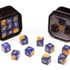 Greifenfels: D6 Series (Marble) - Blue & Gold (16 mm, 18 st)