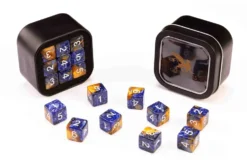 Greifenfels: D6 Series (Marble) - Blue & Gold (16 mm, 18 st)