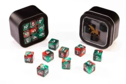 Greifenfels: D6 Series (Marble) - Red & Green (16 mm, 18 st)