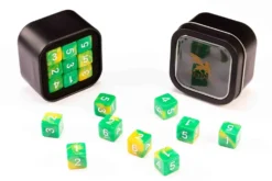 Greifenfels: D6 Series (Marble) - Yellow & Green (16 mm, 18 st)