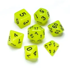 Greifenfels: Flourescent Series - Jade/Black - Dice Set